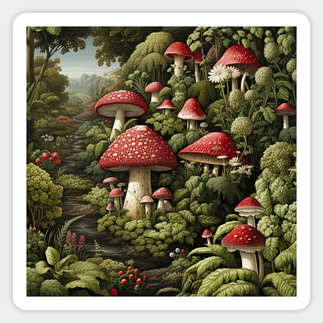 Mushrooms Sticker by Imagier